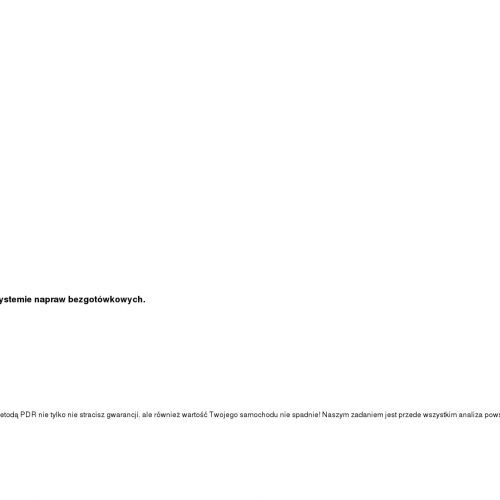 Wyciąganie wgniotek po gradobiciu