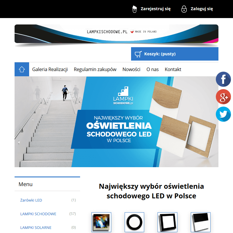 Lampki schodowe sklep internetowy - Szczecin