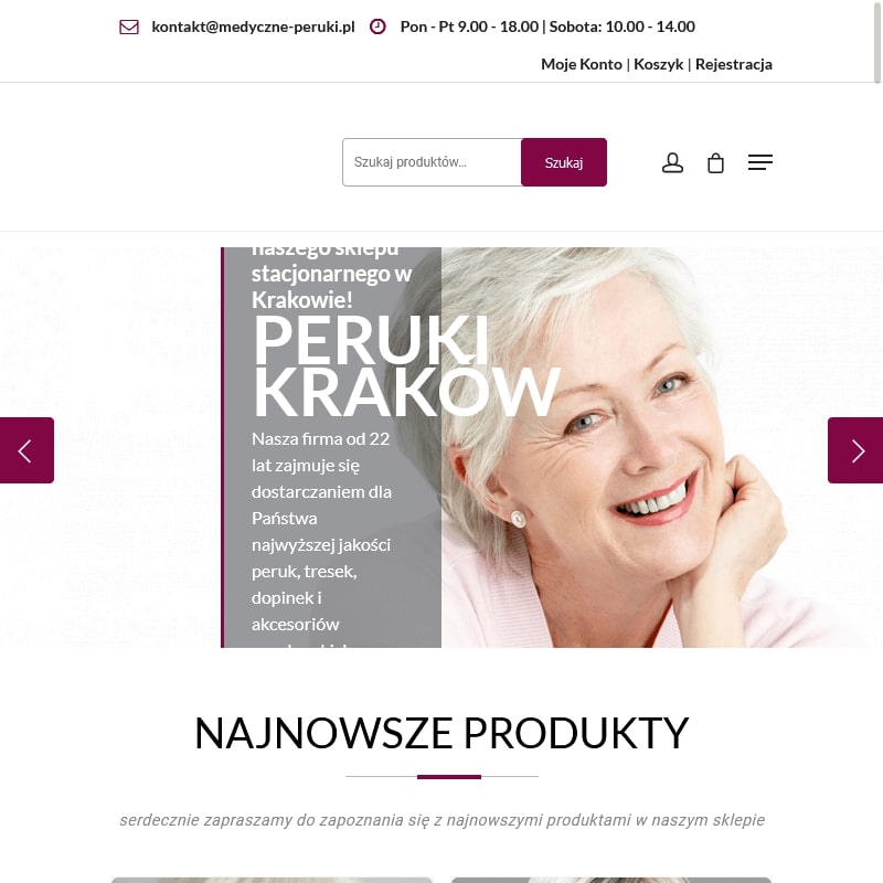 Kraków - peruka z naturalnego włosia