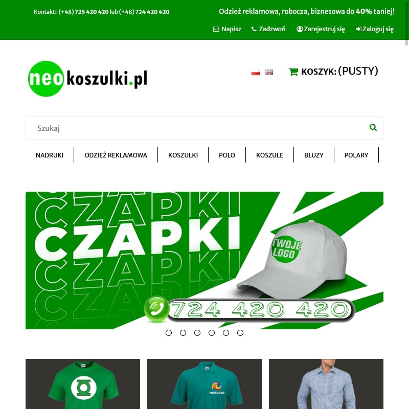Tanie koszulki reklamowe - Warszawa