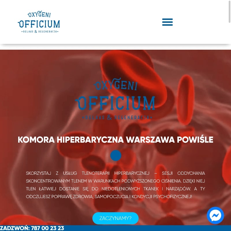 Warszawa - tlenoterapia dla zdrowych