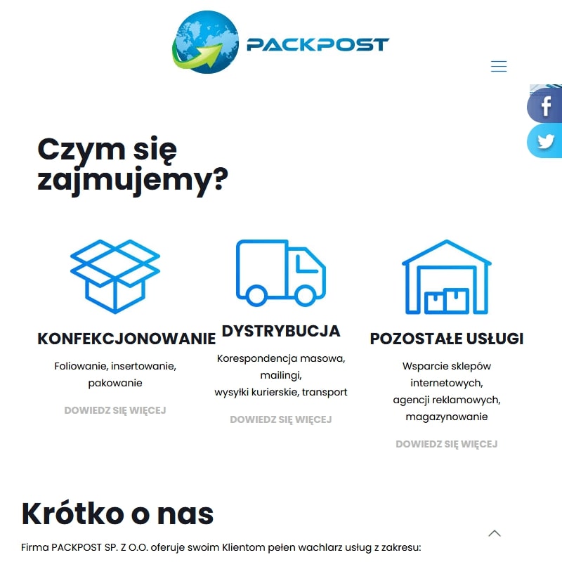 Konfekcjonowanie pakowanie usługi w Warszawie
